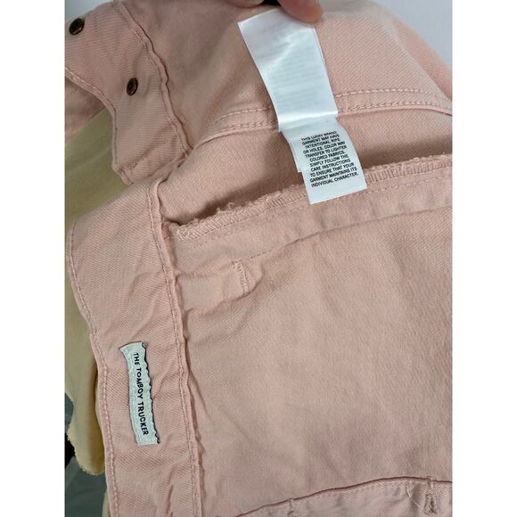 Vintage Free People pink denim jacket ,  size M - Picture 5 of 10